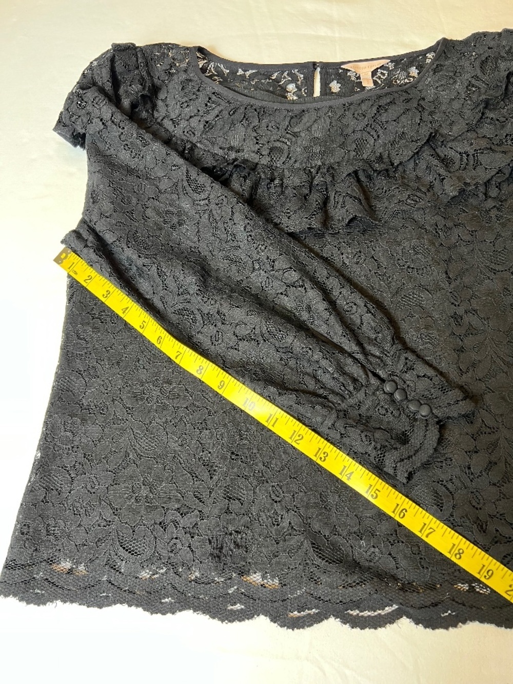 Rebecca Taylor Ruffled Lace Top - Picture 9 of 12